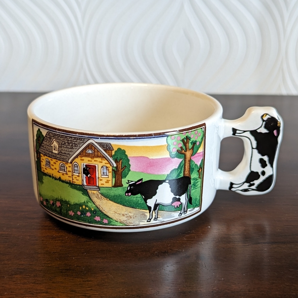 Vintage Cow Handle Bowl